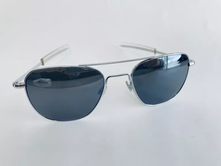 OKULARY AMERICAN OPTICAL ORIGINAL PILOT 140MM SILVER