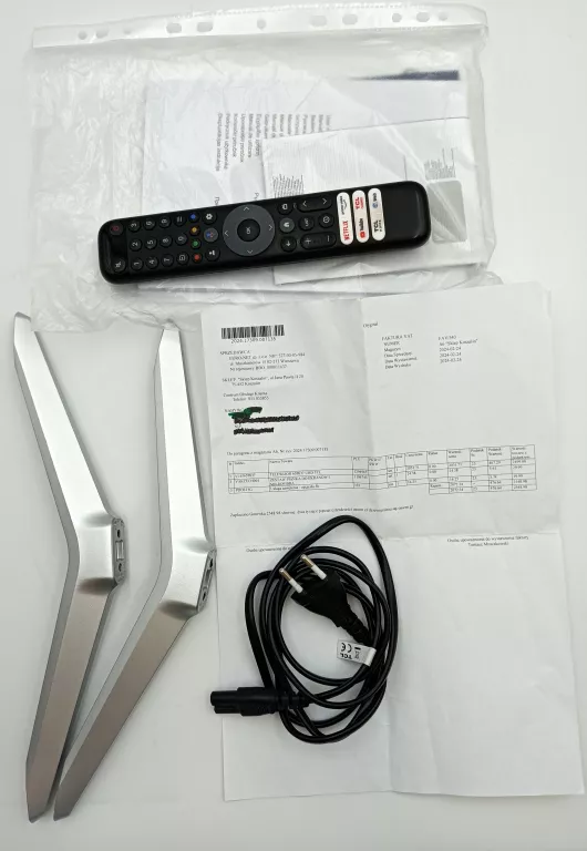 TELEWIZOR LED TCL 65P637 65" 4K UHD CZARNY KOMPLET GW!