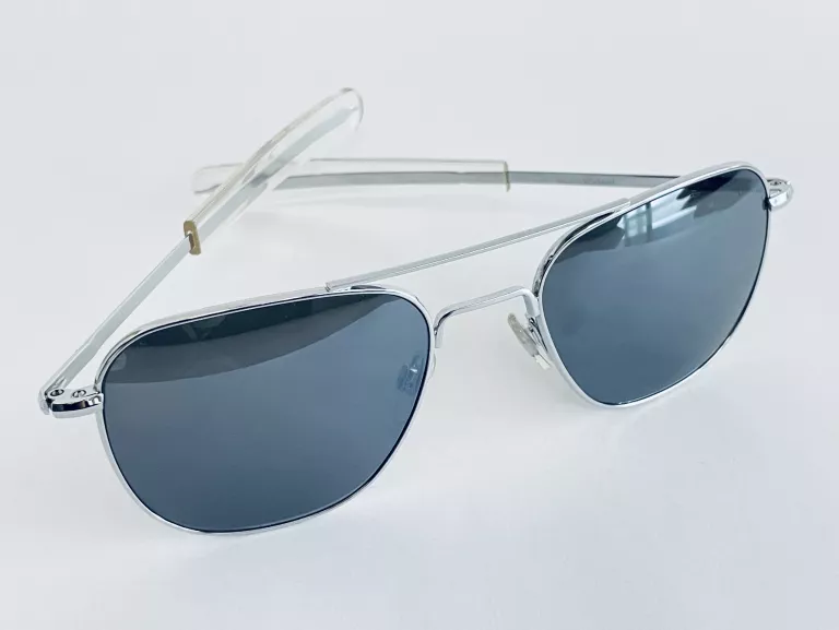 OKULARY AMERICAN OPTICAL ORIGINAL PILOT 140MM SILVER