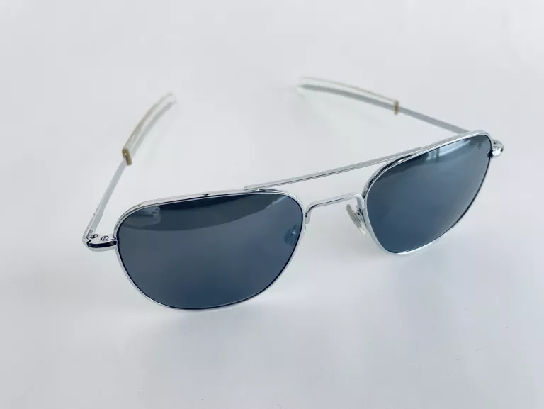 OKULARY AMERICAN OPTICAL ORIGINAL PILOT 140MM SILVER