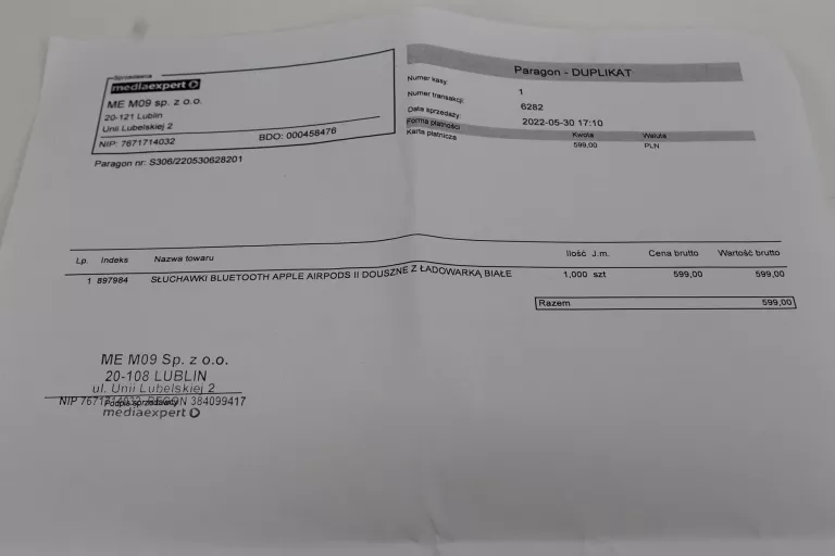 sluchawki-apple-airpods-2-stan-bdb-faktura-ean-gtin-190199098572