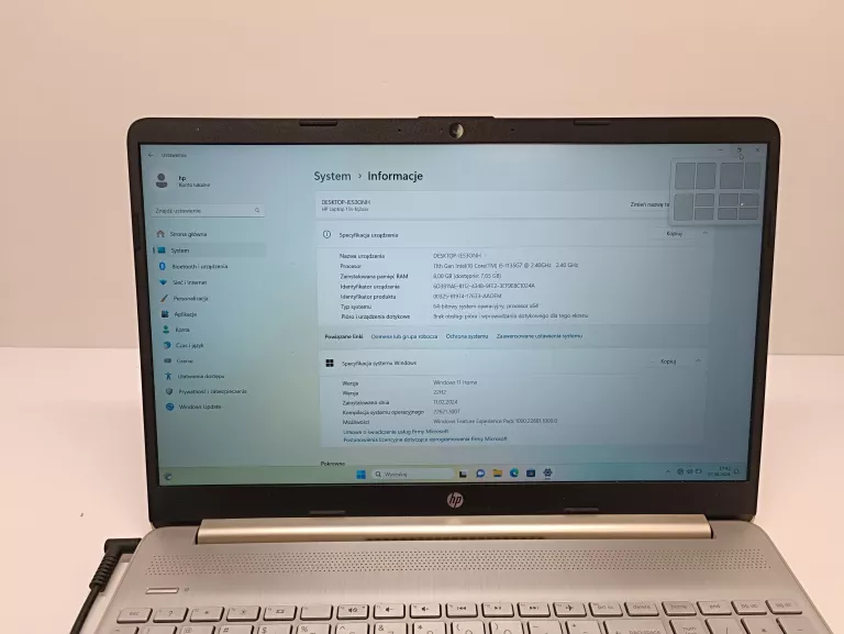 LAPTOP HP 15S-FQ2008NW 15,6"/I5-1135G7/8GB/1TB SSD