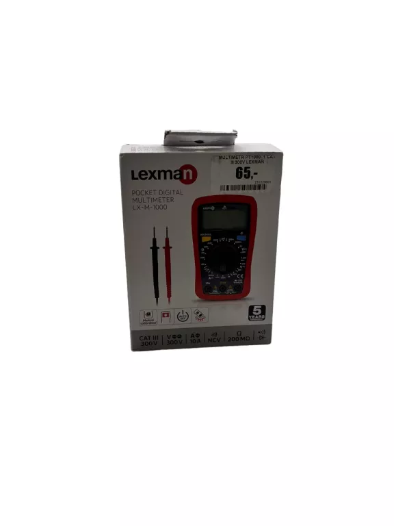 MULTIMETR PT1000 1 CAT III 300V LEXMAN
