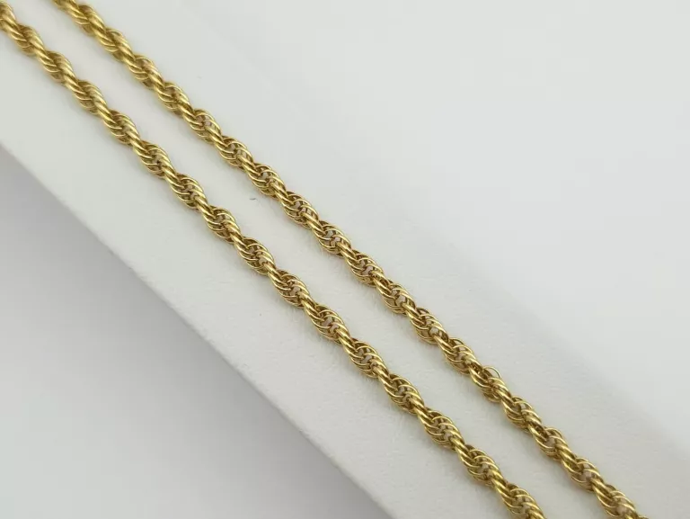 ZŁOTY ŁAŃCUSZEK SPLOT: KORDEL - 750 18K 41CM 10,38G