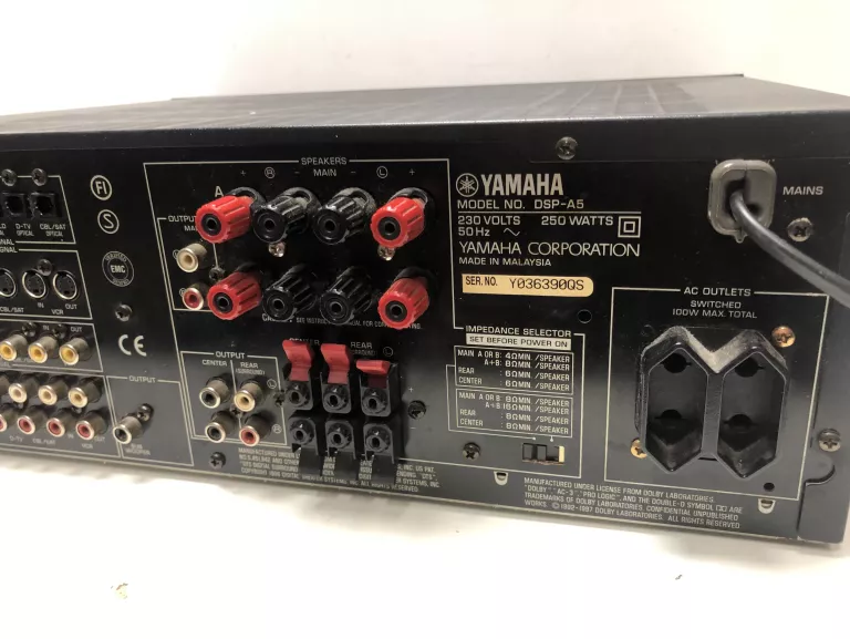 AMPLITUNER YAMAHA DSP A5 USZKODZONY