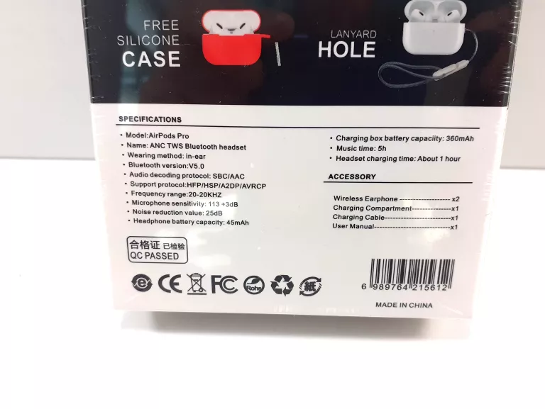 BIAŁE BEZPRZEWODOWE SŁUCHAWKI ORIGINAL WIRELESS HEADPHONES TWS