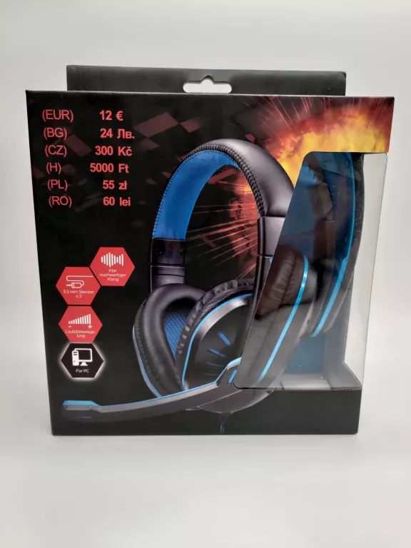 SŁUCHAWKI GAMINGOWE DO PC Z MIKROFONEM
