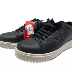 EMPORIO ARMANI BUTY CZARNA SKÓRA R.40