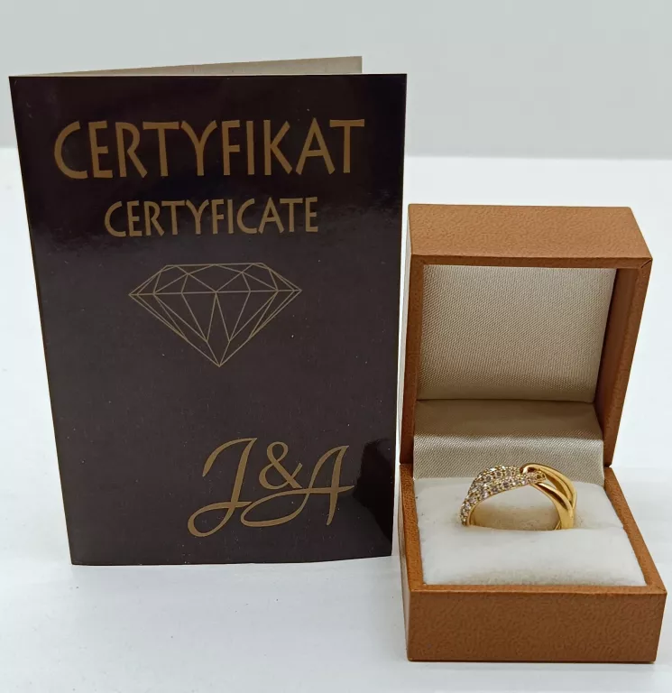 UNIKALNY ZŁOTY PIERŚCIONEK DIAMENT ROZM.15 14K!!!!!