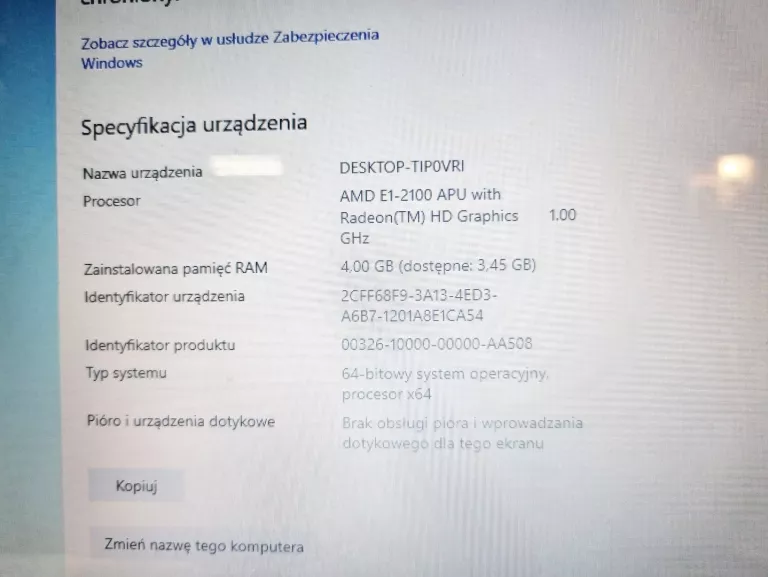 LAPTOP LENOVO G505