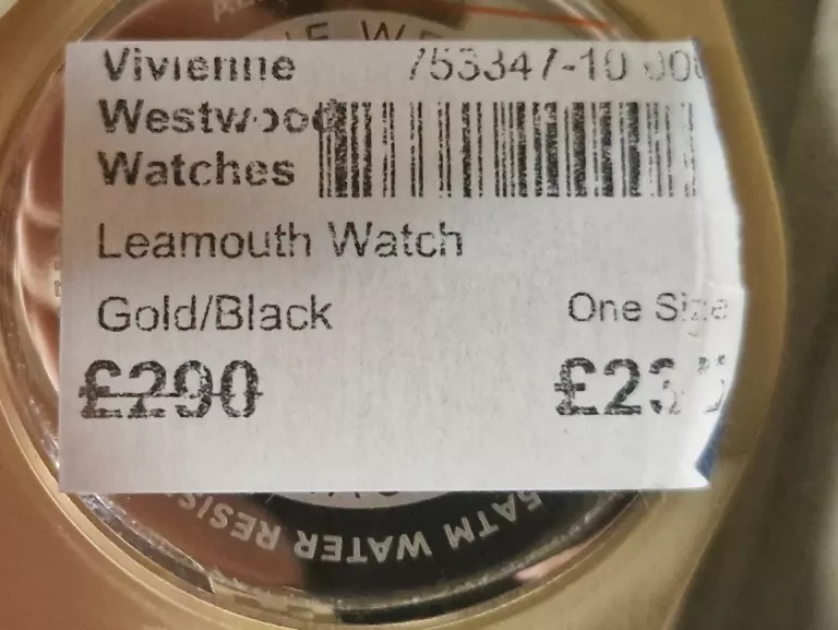 ZEGAREK VIVIENNE WESTWOOD LEAMOUTH WATCH
