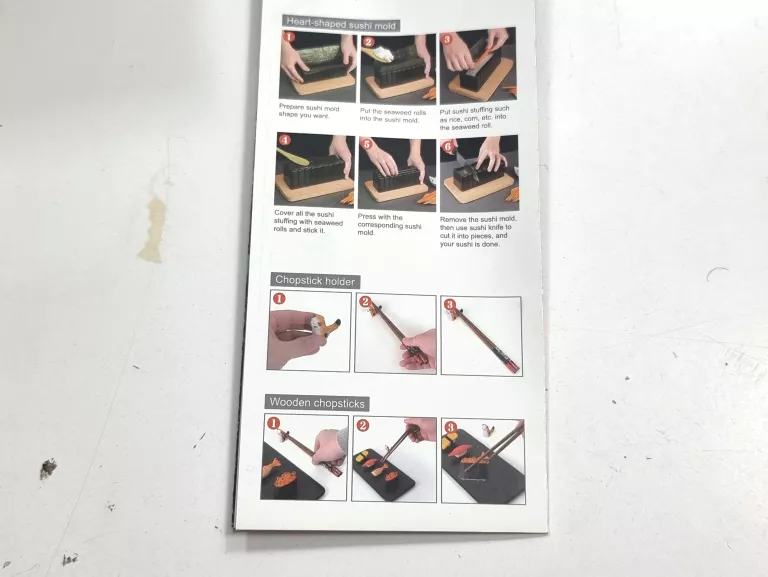 ZESTAW DO ROBIENIA SUSHI Z ROLKĄ MATA NOŻEM + AKCESORIA