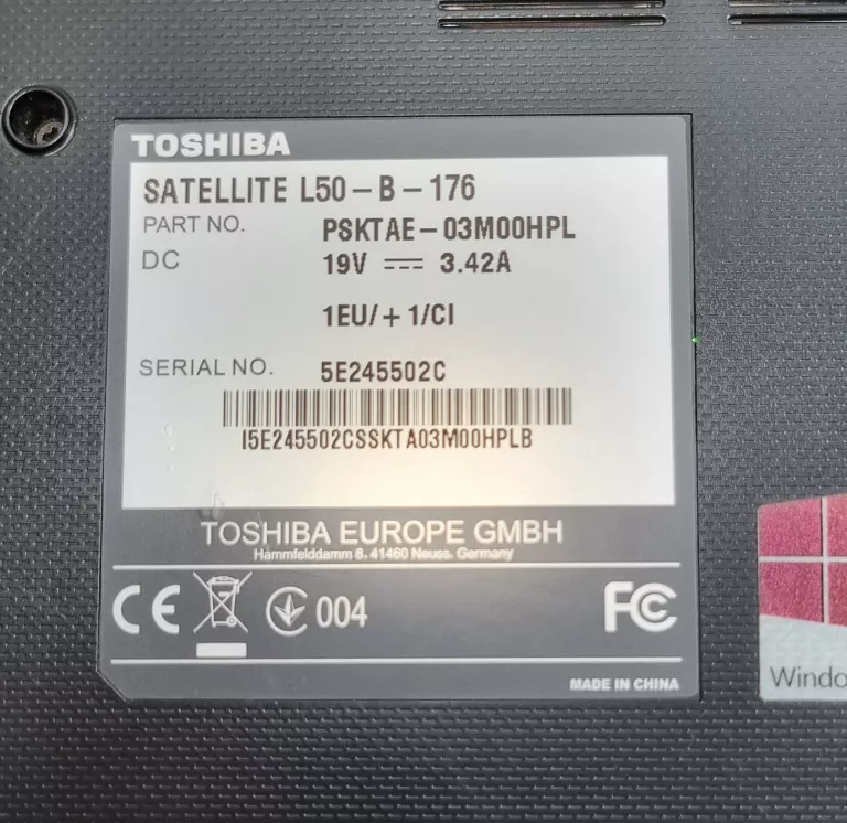 LAPTOP TOSHIBA SATELLITE L50