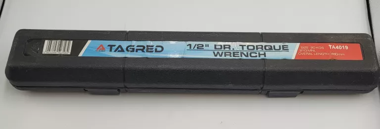 TAGRED KLUCZ DYNAMOMETRYCZNY 1/2 42-210NM TA4019 +NASADKI UDAROWE TA254
