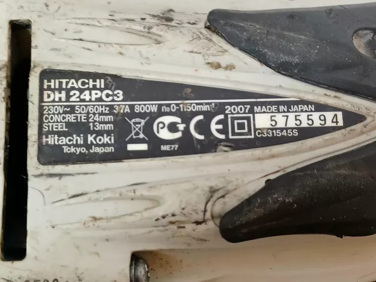 MLOTOWIERTARKA HITACHI DH24PC3 SDS-PLUS 800W