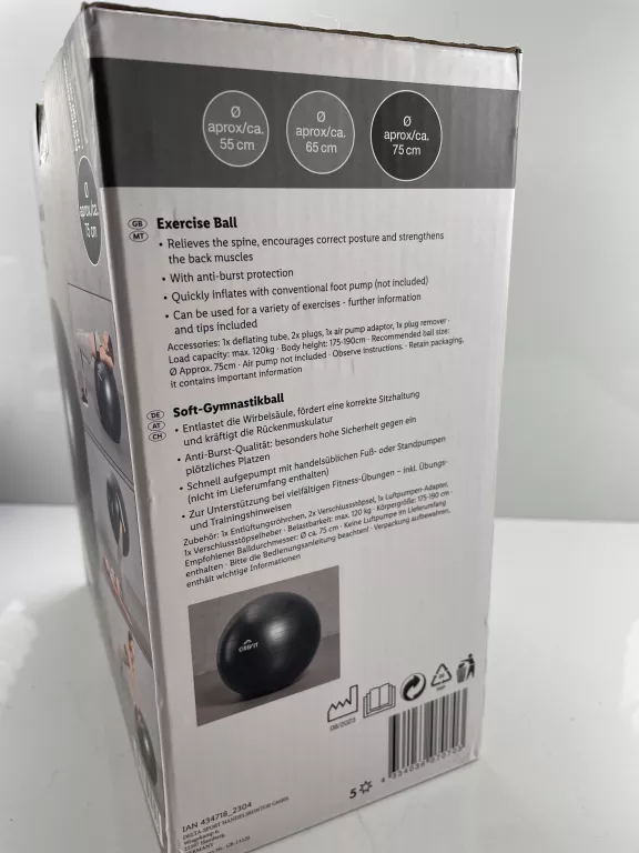 CRIVIT PIŁKA GIMNASTYCZNA 75CM