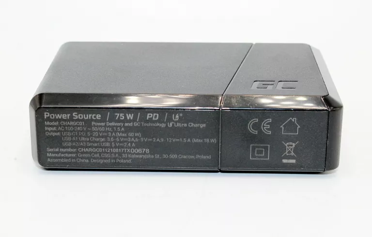 ŁADOWARKA SIECIOWA GREEN CELL POWER SOURCE CHARGC01 75W