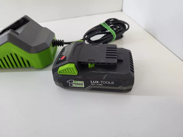 LUX-TOOLS PODKASZARKA AKUMULATOROWA 20V + AKUMULATOR 2AH + ŁADOWARKA ...