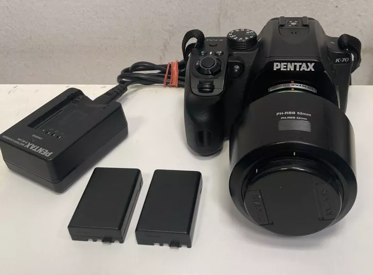 APARAT PENTAX K-70 CZARNY + 50-200MM NISKI PRZEBIEG! 6100 ZDJĘĆ!