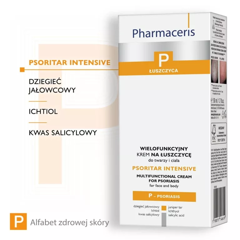 PHARMACERIS P-PSORIASIS INTENSIVE KREM NA ŁUSZCZYCĘ 50ML.