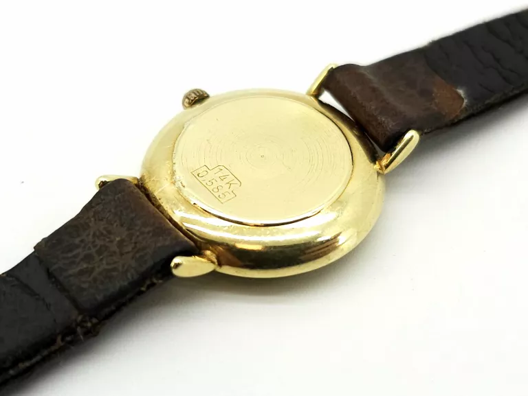 ZEGAREK NOBLESSE SWISS MADE ZŁOTY 14K 585 22MM