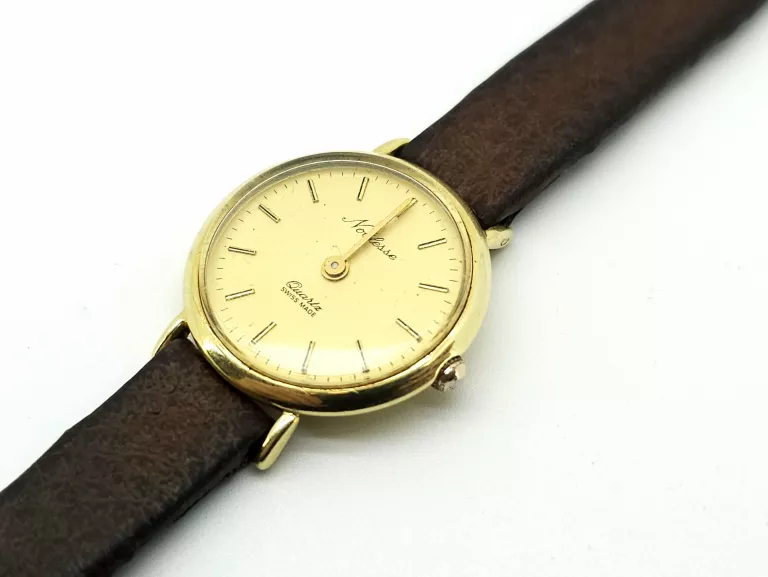 ZEGAREK NOBLESSE SWISS MADE ZŁOTY 14K 585 22MM