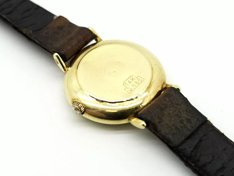 ZEGAREK NOBLESSE SWISS MADE ZŁOTY 14K 585 22MM