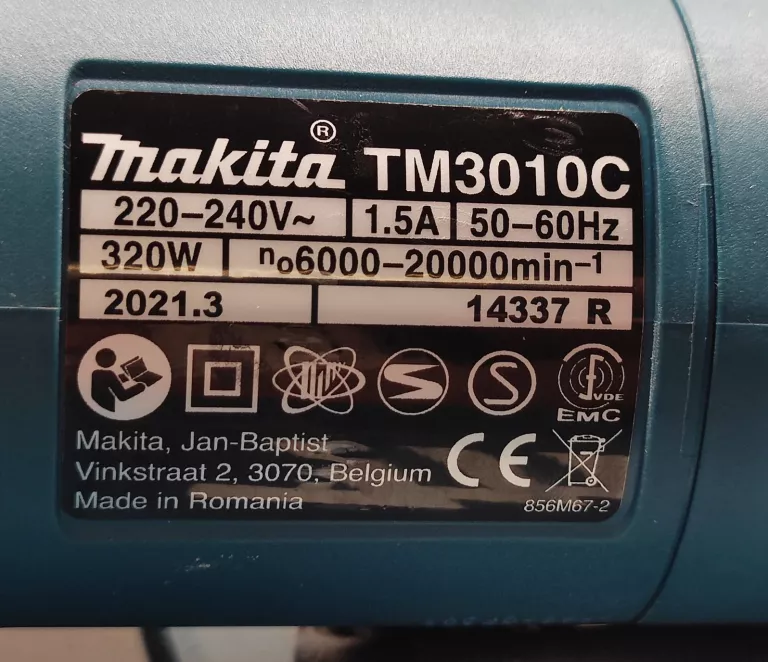 MAKITA TM3010 NARZĘDZIE WIELOFUNKCYJNE 320W 110V KOMPLET POWYSTAWOWY