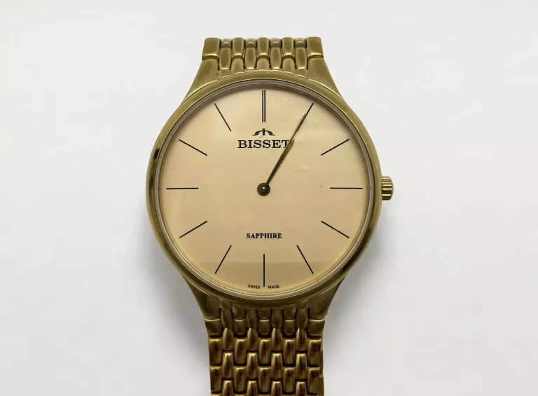 ZEGAREK MĘSKI BISSET SAPPHIRE III ZŁOTY BSDF06