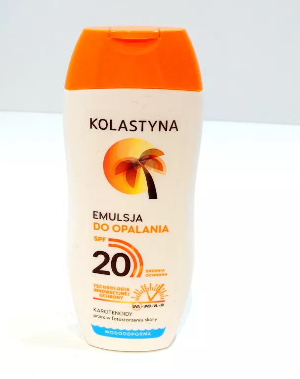 KOLASTYNA EMULSJA DO OPALANIA SPF 20 200 ML WODOODPORNA