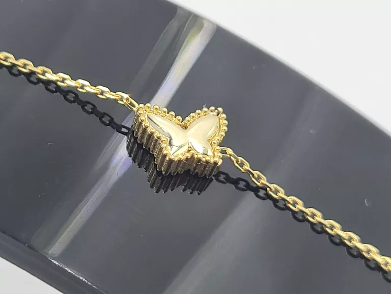 zlota-nienoszona-celebrytka-motylek-168g-585-19cm-rodzaj-2205-2