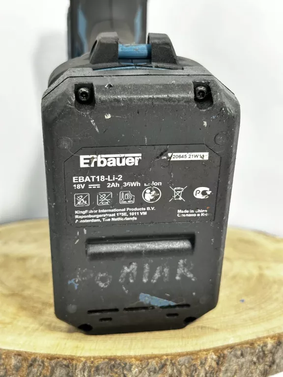 WKRĘTARKA ERBAUER ECD 18-LI-2 + 2X AKUMULATOR 2,0AH