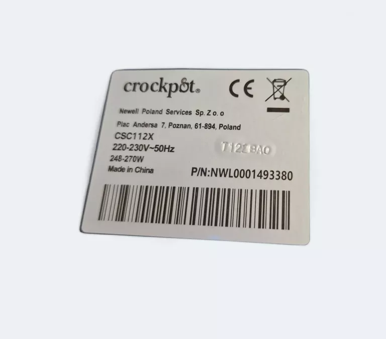 WOLNOWAR CROCKPOT 6.5L