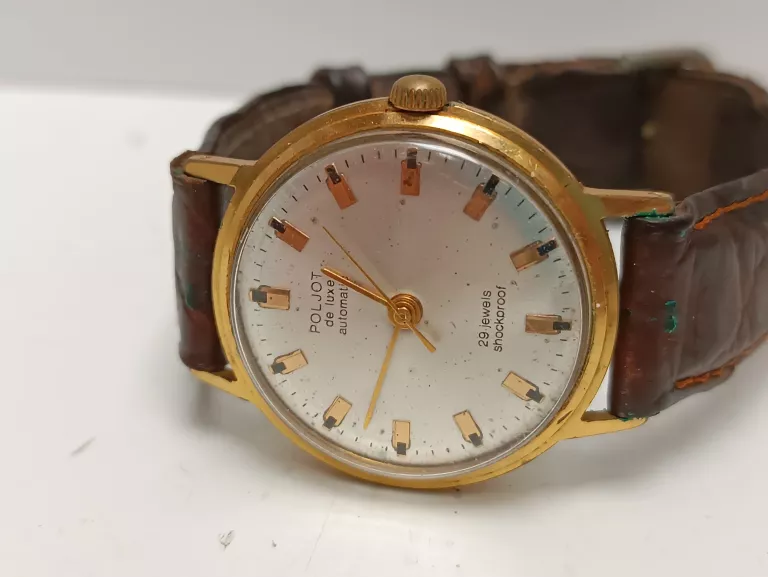 POLJOT DE LUXE 29 JEWELS AUTOMATIC POZŁACANY