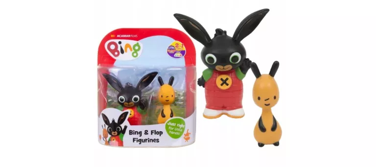 FIGURKI Z BAJKI BING I FLOP ZESTAW 18M+ FIGURKA KRÓLIK BING MIX GOLDEN BEA