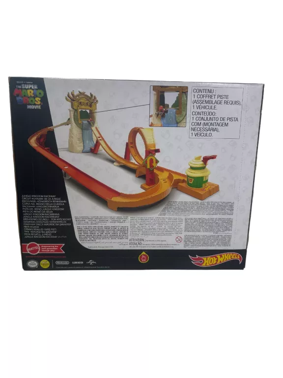 HOT WHEELS SUPER MARIO BROS. - TOR WYŚCIGOWY KRÓLESTWA DŻUNGLI HMK49