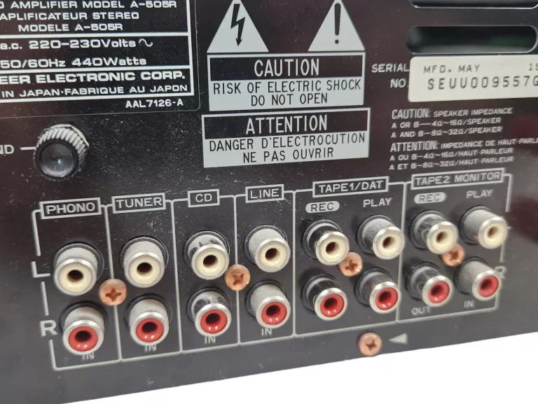 WZMACNIACZ STEREO PIONEER A-505R