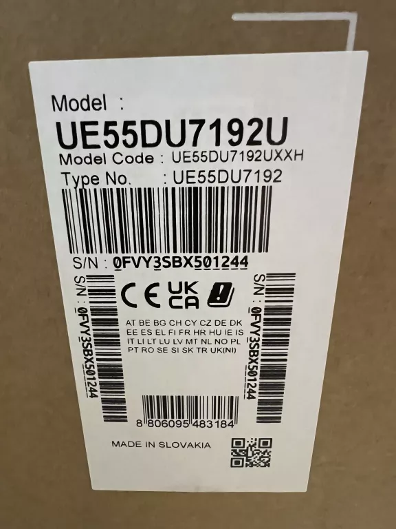 TELEWIZOR SAMSUNG UE55DU7192U 55" LED 4K PLOMBA GWARANCJA !!!