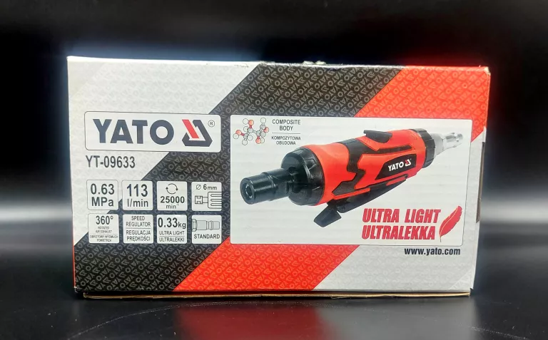 SZLIFIERKA PNEUMATYCZNA PROSTA YATO YT-09633 25000 OBR. 6MM