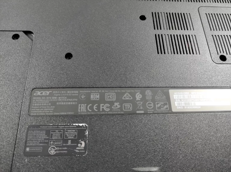 LAPTOP ACER N17C4 4/70 GB