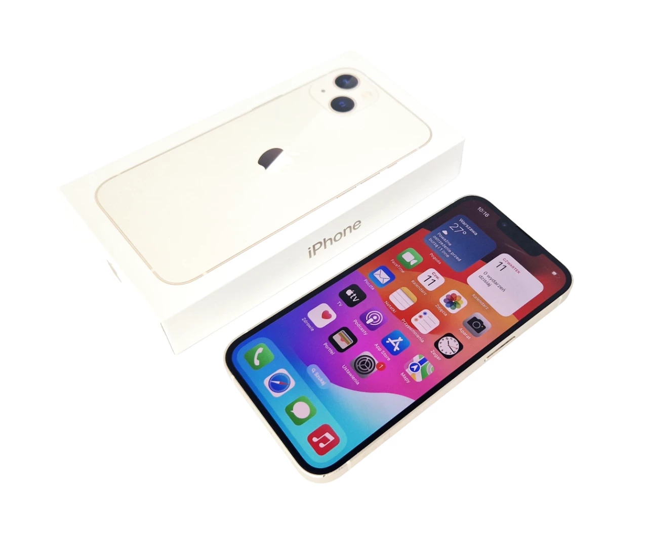 telefon-iphone-13-128gb-bialy-gwarancja-stan-uzywany