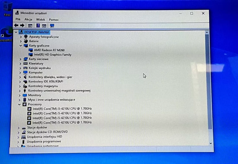 LAPTOP TOSHIBA L70 I5-4210U 17,3" 6GB 1000 GB HDD W10