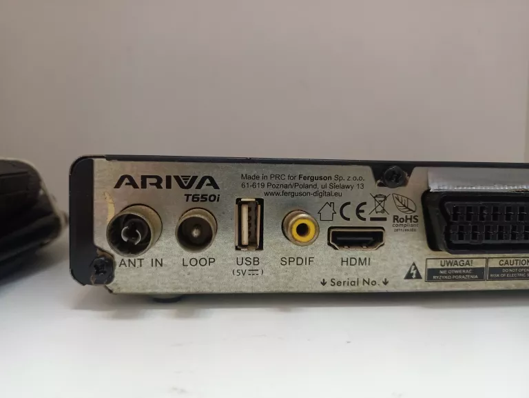DEKODER DVBT ARIVA T650I