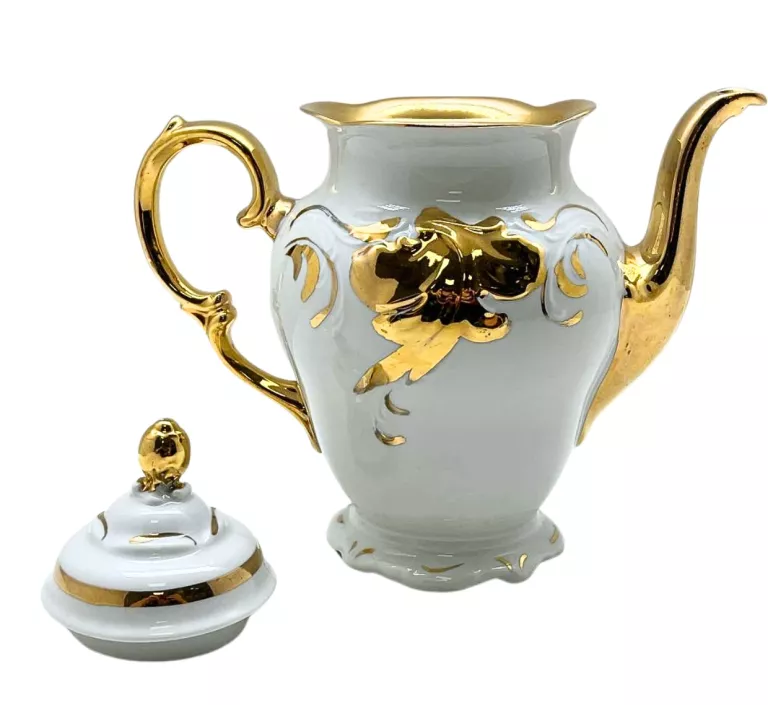PORCELANA ZŁOTY LIŚĆ IMBRYK DZBANEK 1.2 L WAŁBRZYCH