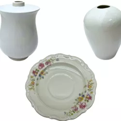 MIX PORCELANY SPODEK/TALERZYK WAZONIKI
