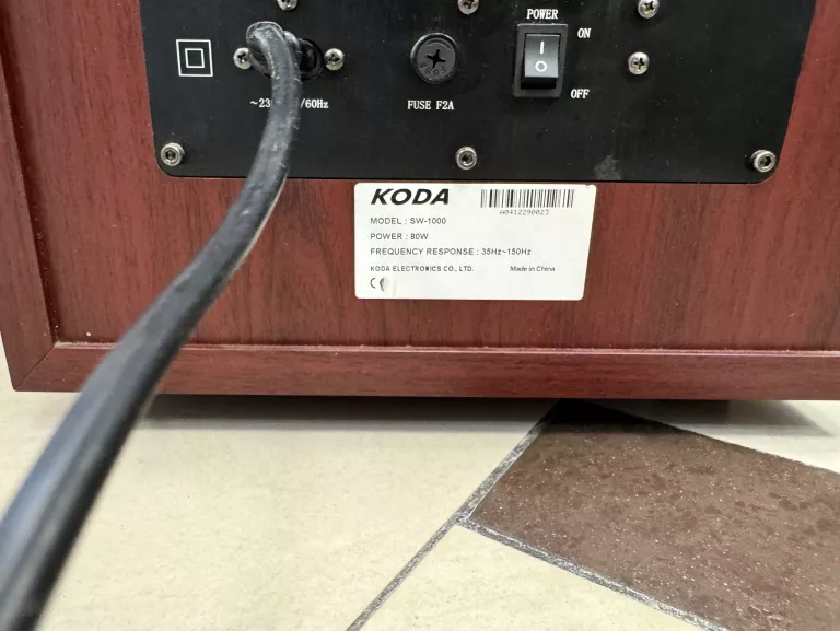 SUBWOOFER AKTYWNY KODA SW-1000 * JESIENNA PROMOCJA *
