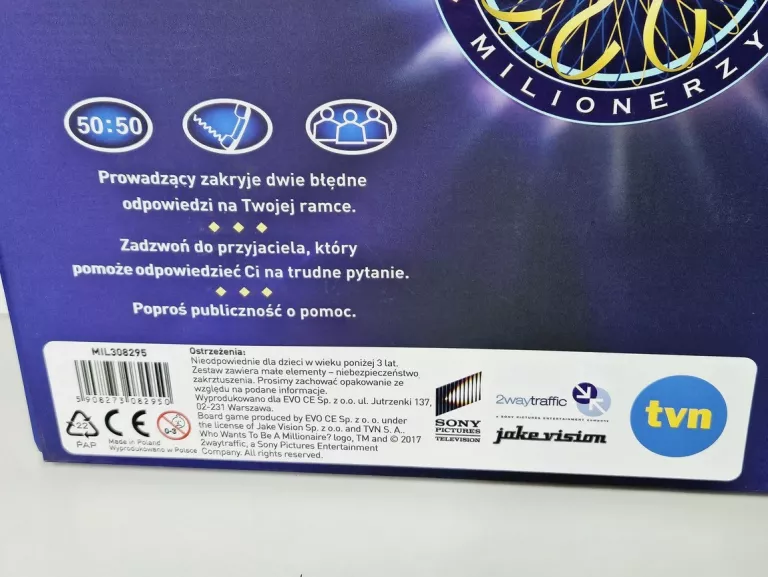 GRA PLANSZOWA MILIONERZY Z TELEWIZJI