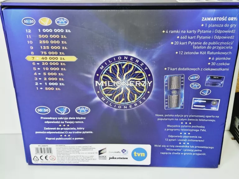 GRA PLANSZOWA MILIONERZY Z TELEWIZJI
