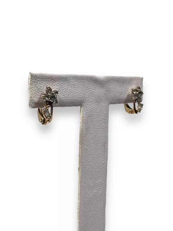 ZŁOTE KOLCZYKI KWIATEK 1,74G/585/1CM