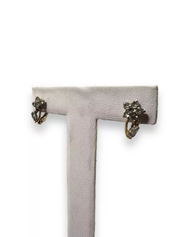 ZŁOTE KOLCZYKI KWIATEK 1,74G/585/1CM